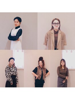 マテリア ヘアー デザイン(materia hair design)の写真/優しく話しやすい女性スタッフ多数！女性目線での可愛いやかっこいい、素敵なスタイルを提案中。