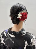 浴衣ヘアセット シニヨン【吉祥寺】misaki