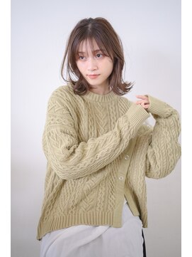 チョビー 銀座(chobii) 西/ミントアッシュ/髪質改善/アッシュ/切りっぱなしボブ