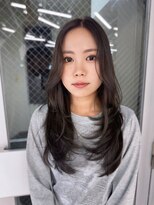 エヴァン(HEVIN) レイヤーカット☆ブリーチなしグレージュ☆