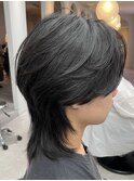 【NARE NOE】韓国風ロングウルフ