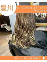 ネリネ(Nerine)&nbsp;【人気No3】カット+ハイライト+艶カラー+ケアトリートメント