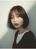 ２０代３０代大人可愛いひし形丸みボブ【TELA HAIR牛久】 