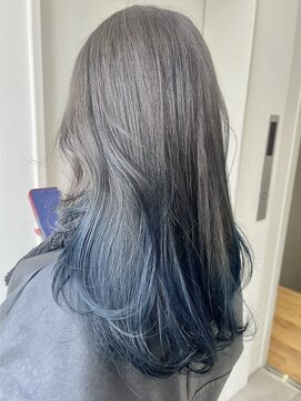バイオレット ナゴヤ(Violet Nagoya) 裾カラーエンドカラールーツカラー毛先グラデ―ションブルージュ