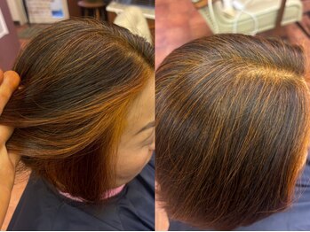 ロジックの写真/白髪を活かしたダメージレスな施術が◎ヘナの自然な彩りで白髪をぼかし、本来のツヤ髪へと導きます！
