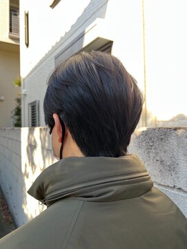 メンズ アールクリップ 表参道(ar clip) メンズメンズブリーチメンズカットセンターパートマッシュ毛流れ