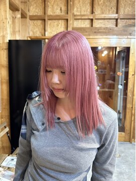 アフターニュース 新潟(afternews) ピンクベージュ/ダブルカラー/ケアブリーチ/髪質改善/新潟/駅南