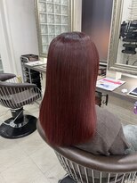 ヘアーアンドメイク シークタチカワ 立川店(Hair&Make Seek) 【兒玉】ワンカラーで作るツヤ感たっぷり!大人チェリーレッド