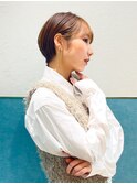 ハンサムショート/丸みショートボブ/20代30代40代50代/顔周り