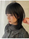 大人気☆韓国ミディアムレイヤー/レイヤーカット/ハッシュカット