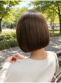 大人かわいいミニボブ