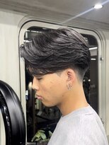 ニコトウキョウ 新宿(nico TOKYO) テーパーフェードニュアンスパーマ刈り上げセンターパートメンズ
