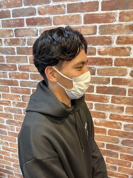 ヴィップルーム(viproom) メンズウェーブヘアメンズアッシュカラースパイラルパーマ
