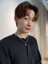 トリッカ シブヤ(TRICCA SHIBUYA)&nbsp;メンズカットパーマフェザーニュアンス毛流れセンターパート渋谷