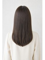 ベルス(bellus)&nbsp;自然な縮毛矯正×艶感ダークグレージュロング 20代　30代　40代