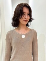 ヘアーアイストゥーレ(HAIR ICI TRE)&nbsp;ボブパーマ　マロンブラウン　秋カラーブリーチなしダブルカラー
