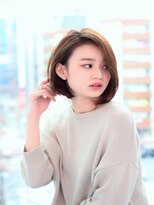 アルバ 津城山店 愛され女子のモデル風ワンカールボブ☆