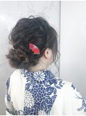 お団子ダウンスタイル