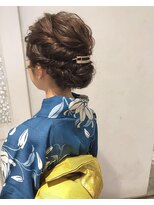 ヴァンクシー バイ ルナ(VANKCY by Luna)&nbsp;浴衣 ヘアセット ヘアアレンジ 大人かわいい 向ケ丘遊園 抜け感