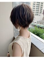 ナンバー ブラオ 名古屋栄(N° blao) 大人可愛い20代30代40代小顔ワンサイドショートボブ丸み前下がり