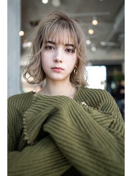 オースティン 流山おおたかの森(AUSTIN) 大人かわいい前髪セシルカットココアブラウンフリンジウェーブ
