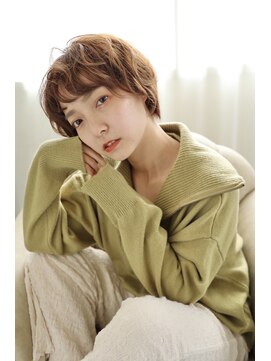 アールイーノウン 阿倍野区昭和町店(re; nown) マッシュショートボブ大人ショートカットショートヘア前髪あり◎