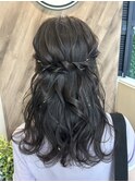 ハーフアップ