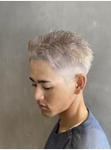 メンズショート ホワイトカラー
