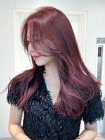 アイティー バイ アルバム 浦和店(IT by ALBUM)&nbsp;ベビーピンクニュアンスカラーレイヤーロング_ba483271