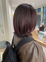 ローネス ギンザ(LONESS ginza)&nbsp;ボブレイヤーピンクブラウンピンクヘアー冬カラー髪質改善銀座