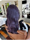 ラベンダーアッシュ/パープル/ブリーチオンカラー/韓国ロング/夏