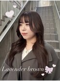 ラベンダーブラウン♪大人気韓国レイヤーカット！