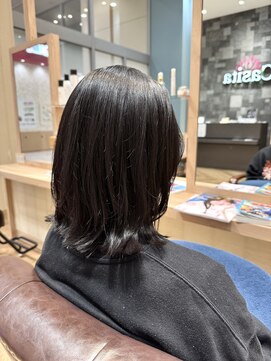 カシータヘアリゾート イオンモール熱田店(Casita Hair Resort) 外ハネ×レイヤー×暗髪×ばっさり×結べる長さ×似合わせ
