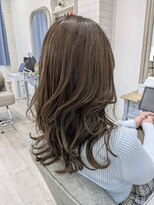 アウリイバイイルヘアー(Aulii by illu hair) セミディ×抜け感のあるブルーベージュ×くびれヘア◇