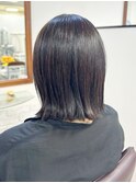 【白髪ぼかし*30/40/50代の大人女性へ】切りっぱなしボブ☆