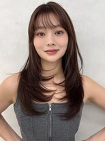 エジョン 三鷹店(Aejon)&nbsp;三鷹吉祥寺ロングレイヤーハッシュカットネイビーヘーゼル