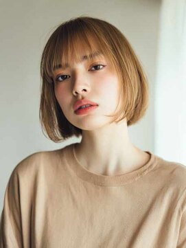 トクテ 吉祥寺(tokute) くびレイヤーエモージュグレージュカラーくびれショート/吉祥寺