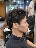 フェザー/サーフカール/センターパート/波巻きツイスパ