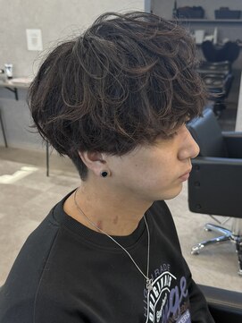 MEN’S HAIR/波巻ツイストスパイラル/フェザーパーマ/新田