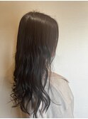【ロング】【トリートメント】暗色アッシュカラー