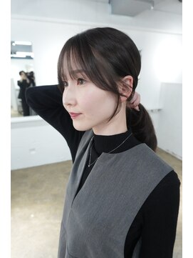 ミヨン 京都烏丸店(miyon) 【miyon】韓国レイヤーカット×暗髪カラー×髪質改善