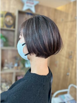 アンティム(untime)の写真/白髪でも明るく染められる♪髪に優しいカラー剤でダメージレスにナチュラルな白髪ぼかしが出来る◎