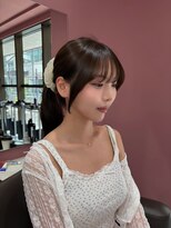 ボタン コロン 表参道 原宿(VOTAN COLON)&nbsp;ハッシュカット/韓国レイヤー/ミディアムレイヤー/原宿/顔まわり