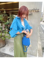 カノエ(canoe)&nbsp;ピンク レイヤーカット 顔周りレイヤー 20代【赤坂大濠】