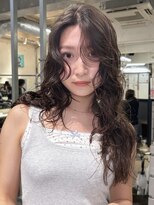 ノラ シブヤ(NORA)&nbsp;小顔ミディアムパーマミディアムデジタルパーマレイヤーウルフ