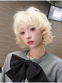 ブロンドボブレイヤーハイトーンブリーチ_F21556