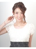 浴衣☆ブライダルのゲストヘアにも簡単でかわいいアップスタイル