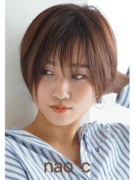 ナオシ トレス 富雄店(nao*c tres) 【奈良/富雄nao*c】長めバンク☆大人かわいい丸みショートヘア