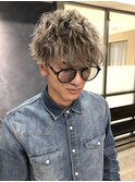 パーマ風メンズショート