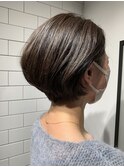 丸みボブ丸みショートレイヤー骨格補正20代30代40代◎高崎